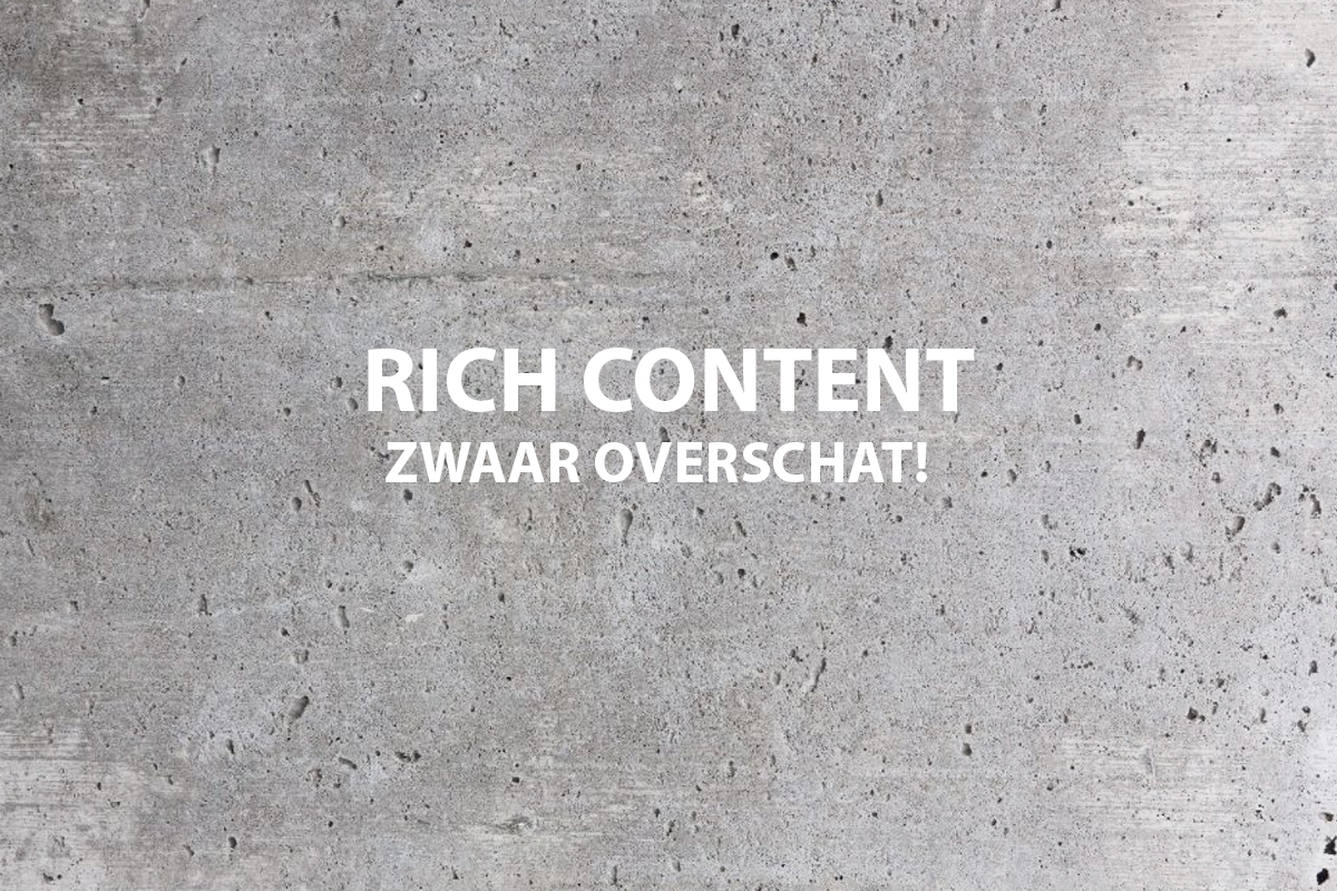 Waarom rich content overschat wordt