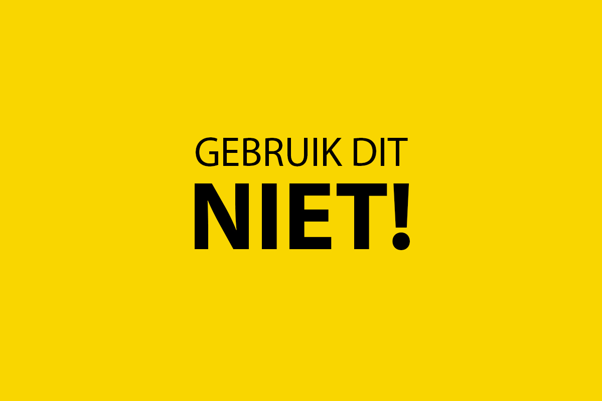 SEO technieken die je niet moet gebruiken